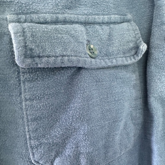 Vintage 80's L.L. Bean Men's Cotton Flannel Washed and Worn Buttondown 16.5 Long - Picture 2 of 12